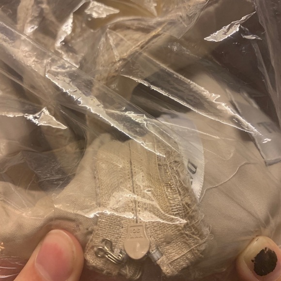 David’s Bridal Lace Champagne Bridesmaid Dress - Picture 4 of 5